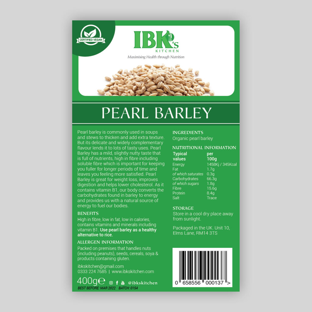 Pearl Barley IBK's Kitchen