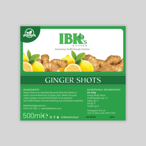 Ginger Shots (10) IBK's Kitchen